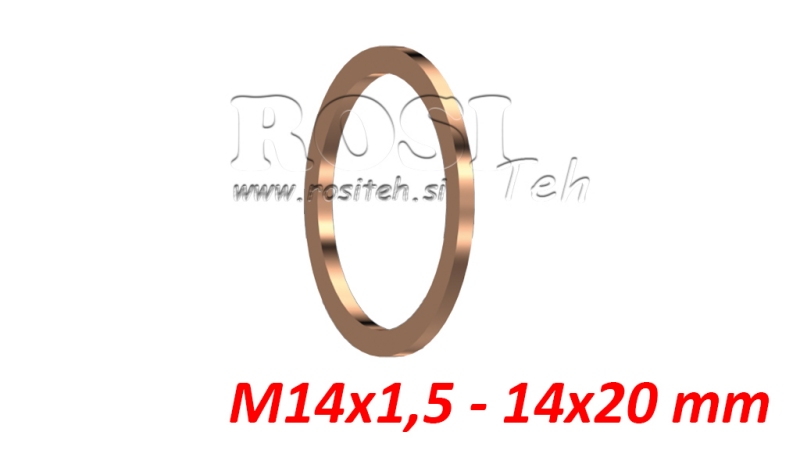 ANEL DE COPPER M14X1.5 - 14X20 MM