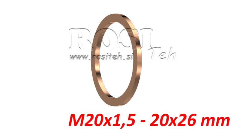 ANEL DE COPPER M20X1.5 - 20X26 MM