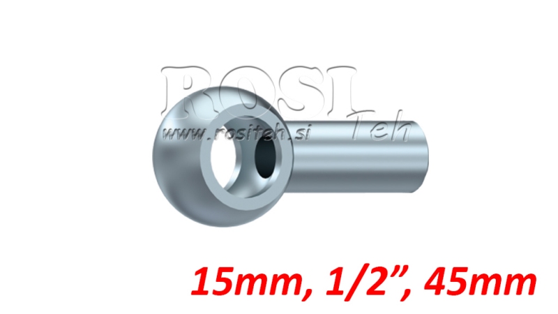 MANGUEIRA METÁLICA BANJO 1/2 45mm