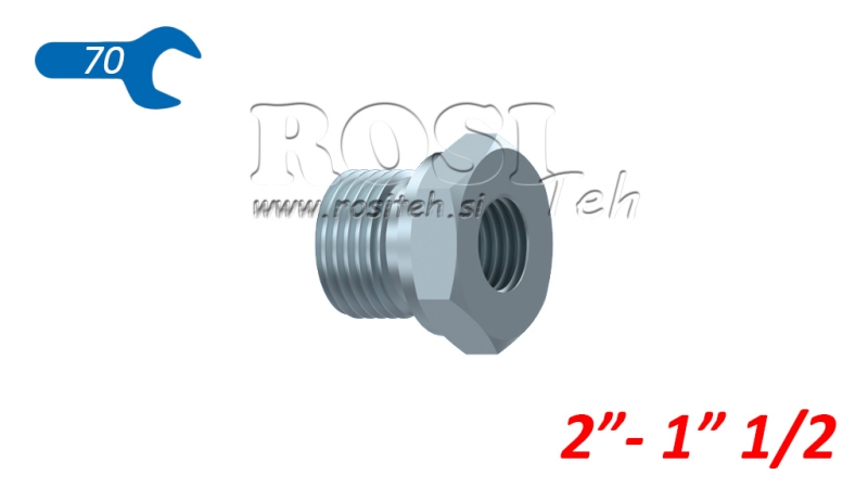 ADAPTADOR HIDRÁULICO MACHO-FÊMEA 2- 1 1/2