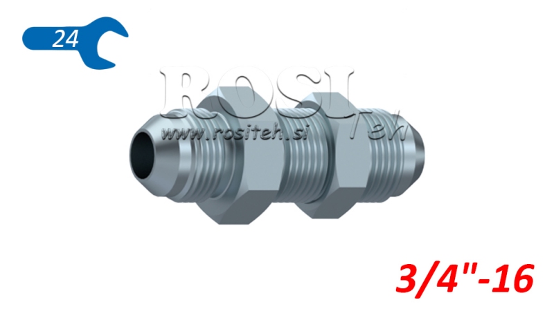 HIDRAVLIČNI PREGRADNI DVOVIJAČNIK JIC74° 3/4-16 UNF