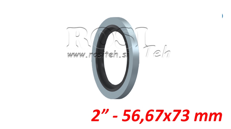 PODLOŽKA Z GUMI TESNILOM 2 - 56,67x73 mm
