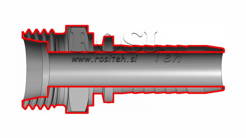 CONEXÃO HIDRÁULICA CEL 42 L MACHO DN38-M52X2