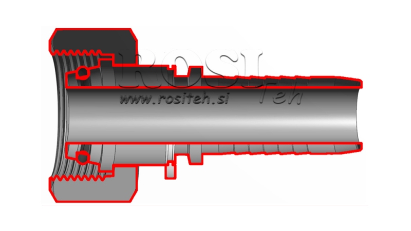 CONEXÃO HIDRÁULICA DKOS 8 COM FEMEA DN6-M16X1,5