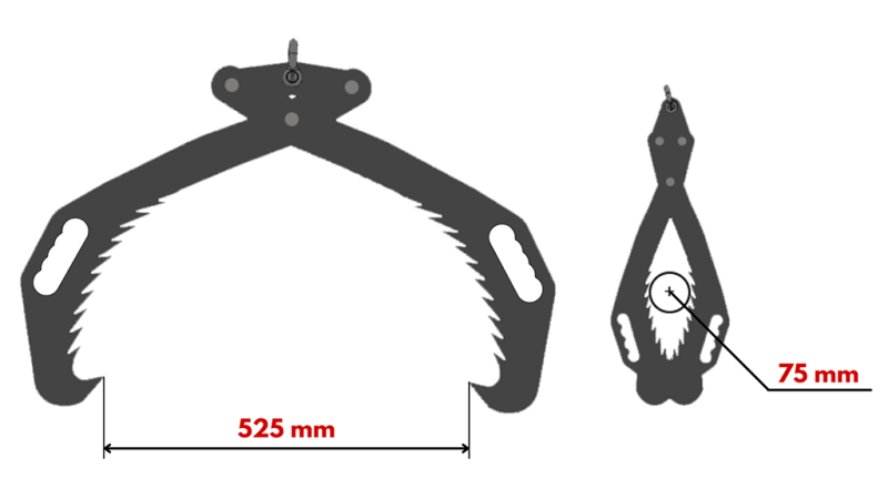 GARRA FLORESTAL MANUAL HD50 (500MM) - GALVANIZADAS
