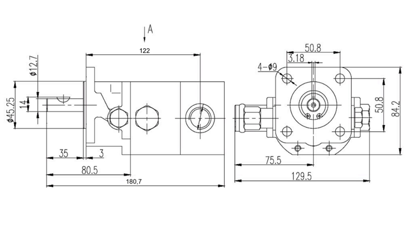 BOMBA HIDRÁULICA HI-LO 16GPM 12.9 CCM + 4.1 CCM DIREITA