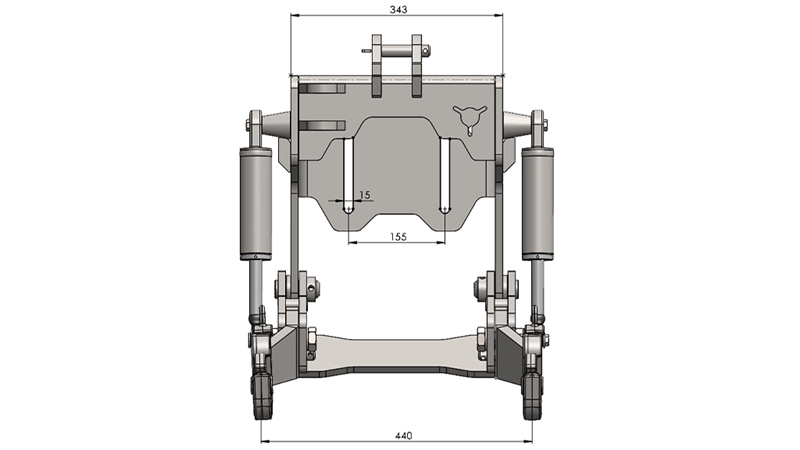 LEVANTE HIDRÁULICO FRONTAL UNIVERSAL CAT. 1 - PROFI AUTOMATIC 800 KG