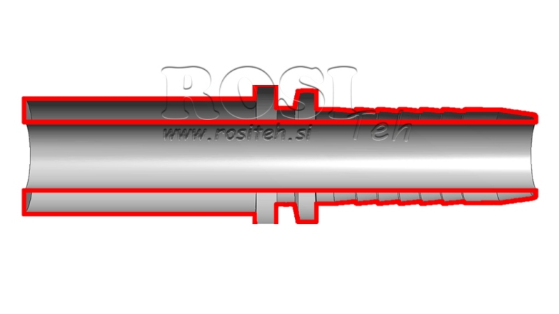 CONEXÃO HIDRÁULICA MANGUEIRA RETA TRANSIÇÃO DN6-d10