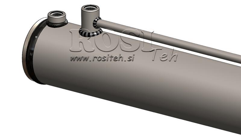 CILINDRO HIDRÁULICO PARA RACHADOR DE LENHA COM PLACA DE MONTAGEM100/60-1050 - LIGAÇÃO SUPERIOR