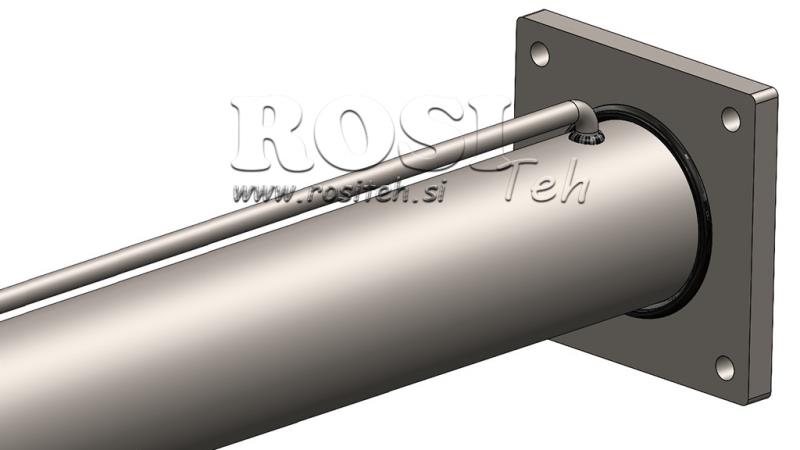CILINDRO HIDRÁULICO PARA RACHADOR DE LENHA COM PLACA DE MONTAGEM100/60-1050 - LIGAÇÃO SUPERIOR