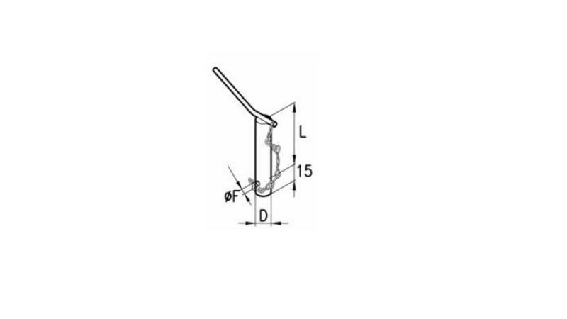 CALÇO DE SEGURANÇA 25mm L130 -DIMENSÕES 