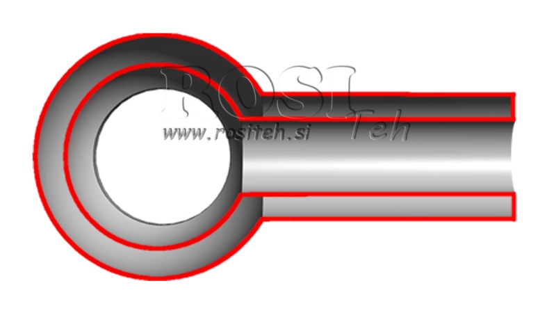 MANGUEIRA METÁLICA BANJO 1/4 40mm