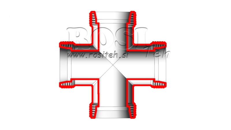 HIDRAVLIČNI KRIŽNI PRIKLJUČEK L-12 MOŠKI M18x1,5