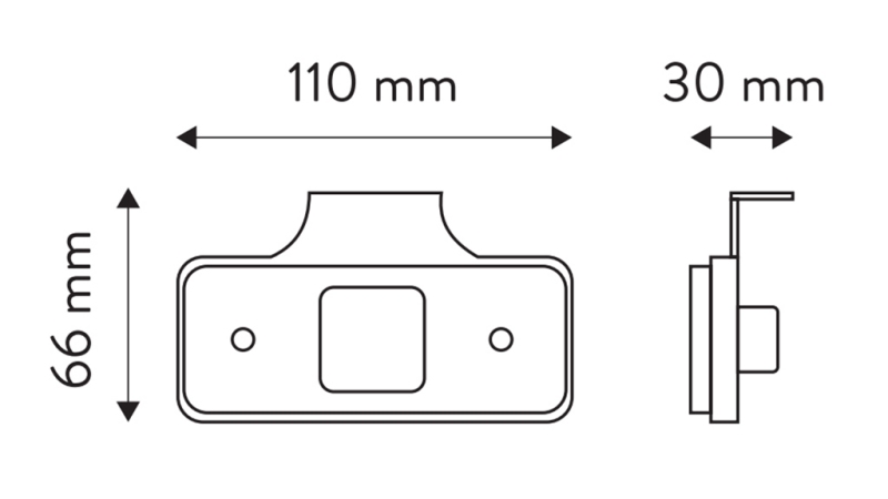LUZ DE MARCAÇÃO LED BRANCA 12V