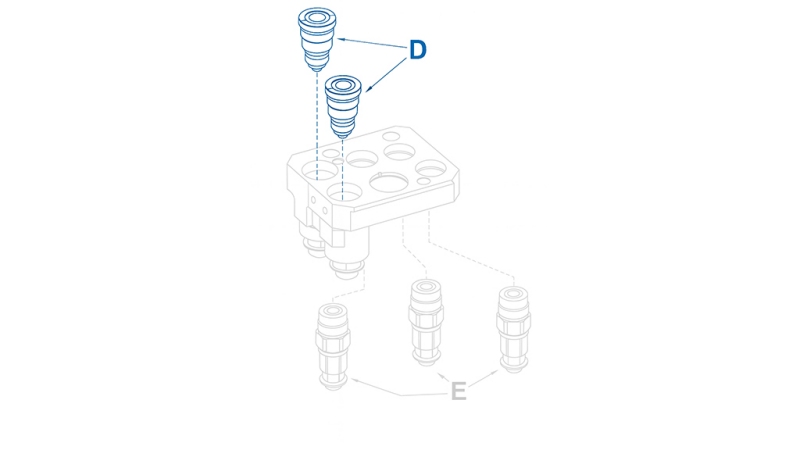 CONECTOR RÁPIDO FEMEA PARA MULTI-FASTER 9/16 3PLK 3PLV PARTE FIXA