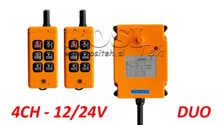 CONTROLE REMOTO RADIO 4CH - 12/24V DUO