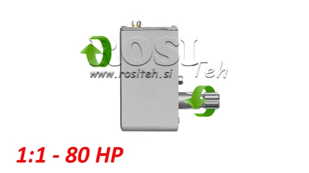 CAIXA DE CÂMBIO PARA TRATOR - INVERSÃO 1:1 (80HP-60KW) FÊMEA-MACHO