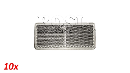 REFLETOR RETANGULAR BRANCO 105X48 (10PCS)