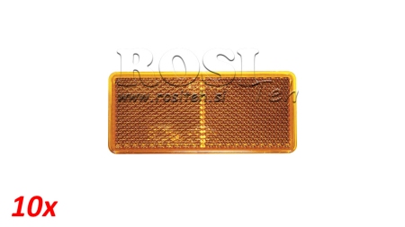 REFLETORES RETANGULARES LARANJA 105X48 (10PCS)