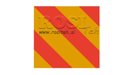 PLACA DE AVISO DE ALUMÍNIO PARA VEÍCULOS E ACESSÓRIOS DIM.423X423MM