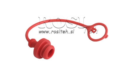 COVER PROTETORA DE BORRACHA VERMELHA - ACOPLAMENTOS RÁPIDOS FEMININOS