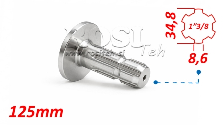 ADAPTADOR P.T.O. COM FLANGE 1 3/8