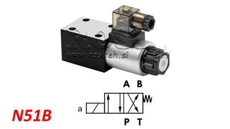 HIDRAVLIČNI ELEKTRO MAGNETNI VENTIL KV-4/2 CETOP 3 12/24/230V N51B