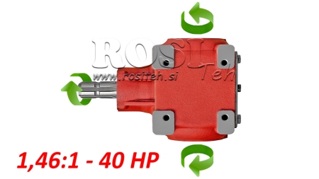 KOTNI REDUKTOR TB-27J 1,46:1 (40HP-29,4kW)