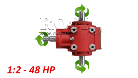 CAIXA DE CÂMBIO ANGULAR PTO-R11S 1:2 (48HP-35KW)