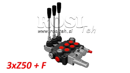 VÁLVULA HIDRÁULICA 3XP40 + FUNÇÃO FLOTANTE