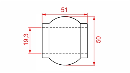 RÓTULA PARA TERCEIRO PONTO 50/19.3