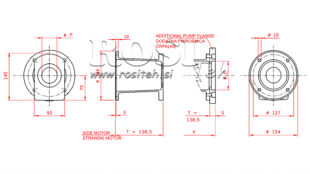 KIT DE CONEXÃO MOTOR A GASOLINA + BOMBA HI-LO 16GPM