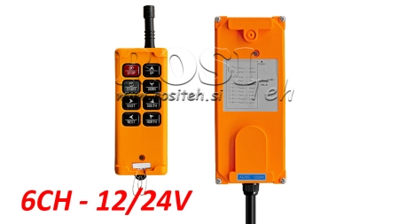 CONTROLE REMOTO 6CH - 12/24V