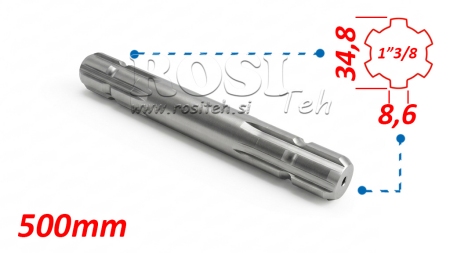 ADAPTADOR CARDÃ 1-3/8 DUPLO LADO (500 mm)