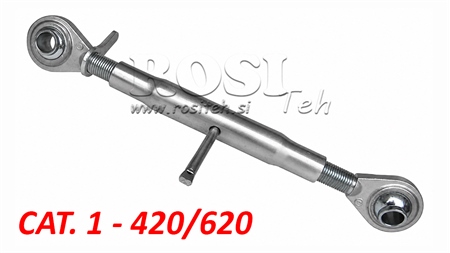 TERCEIRO PONTO MECÂNICO AJUSTÁVEL PARA TRATOR CAT 1  M27X3 - 420/620