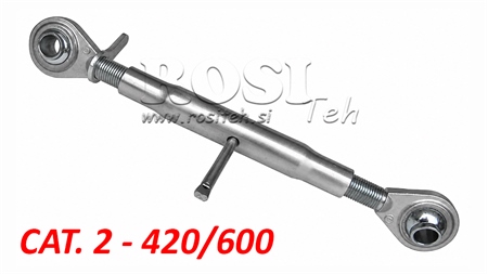 TERCEIRO PONTO MECÂNICO AJUSTÁVEL PARA TRATOR CAT 2  M30X3 - 420/600