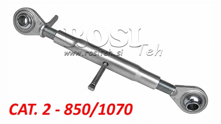 TERCEIRO PONTO MECÂNICO AJUSTÁVEL PARA TRATOR CAT 2  M30X3 - 850/1070