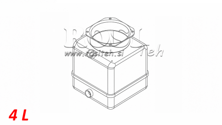 TANQUE DE PVC ROLLO PP 4 LITROS HORIZONTAL-VERTICAL