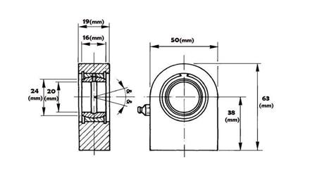 rolamento de solda plano com lubrificação fi 20/50