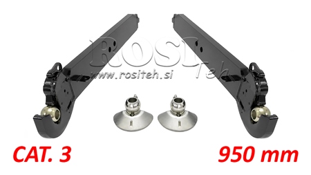 BRAÇOS INFERIORES DO ENGATE DE TRÊS PONTOS CAT.3 - 120x35 mm - 950 mm (140 HP)