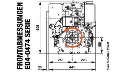 motor diesel 474cc-8.0kW-3.600 RPM-E-KW25x88-partida elétrica