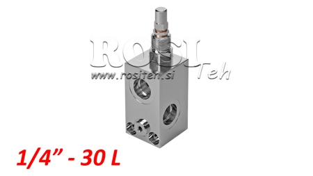 REGULADOR DE PRESSÃO HIDRÁULICA VMP 1/4 10-180 BAR - 30LIT