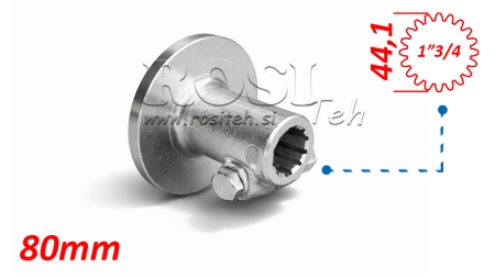 ADAPTADOR CARDÃ COM FLANGE E PINO 1-3/4 (80 mm) (20 ESTRIAS)