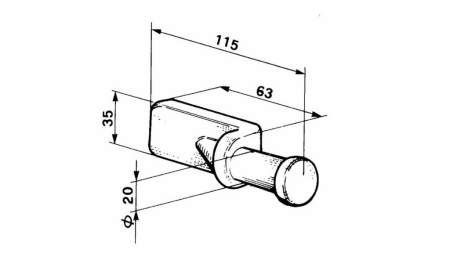 WEDGE PARA TRAVA LATERAL TIPO MAROTTA PEQUENO
