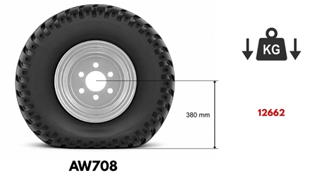 400/60-15,5 PNEU AW708 (16 PR) COM JANTE 13,00 x 15,5