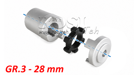 INTERFACE DE BORRACHA ND15 (2.2-4KW)  28MM/GR3