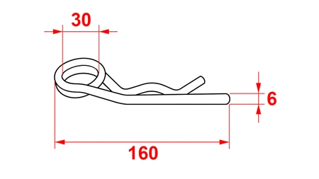 CONTRAPINO COM MOLA DUPLA Φ 6 MM (5PCS)