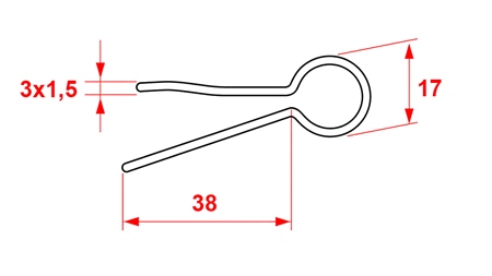 CONTRAPINO AGRÍCOLA 3X1.5 (5PCS)