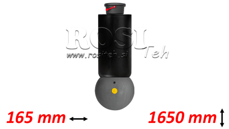 TELESKOPSKI CILINDER - MEILLER KIPPER 5 STOPENJ 163mm - 15 ton hod 1650mm