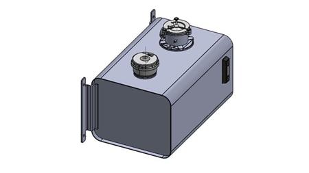 TAMPA DE RESERVATÓRIO METÁLICO 60 Lit 310x380x560mm